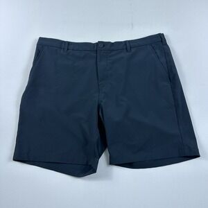 Mizzen+Main Helmsman Shorts Mens 40 8" Inseam Performance Stretch‎ Black Golf